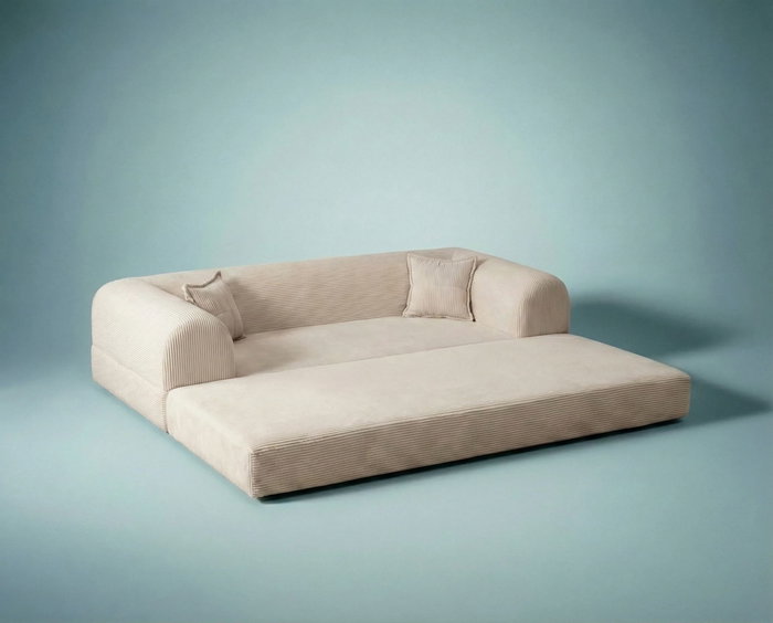 Atelier Del Sofa Legom Eco - Sofá-Cama de 3 Plazas Crema